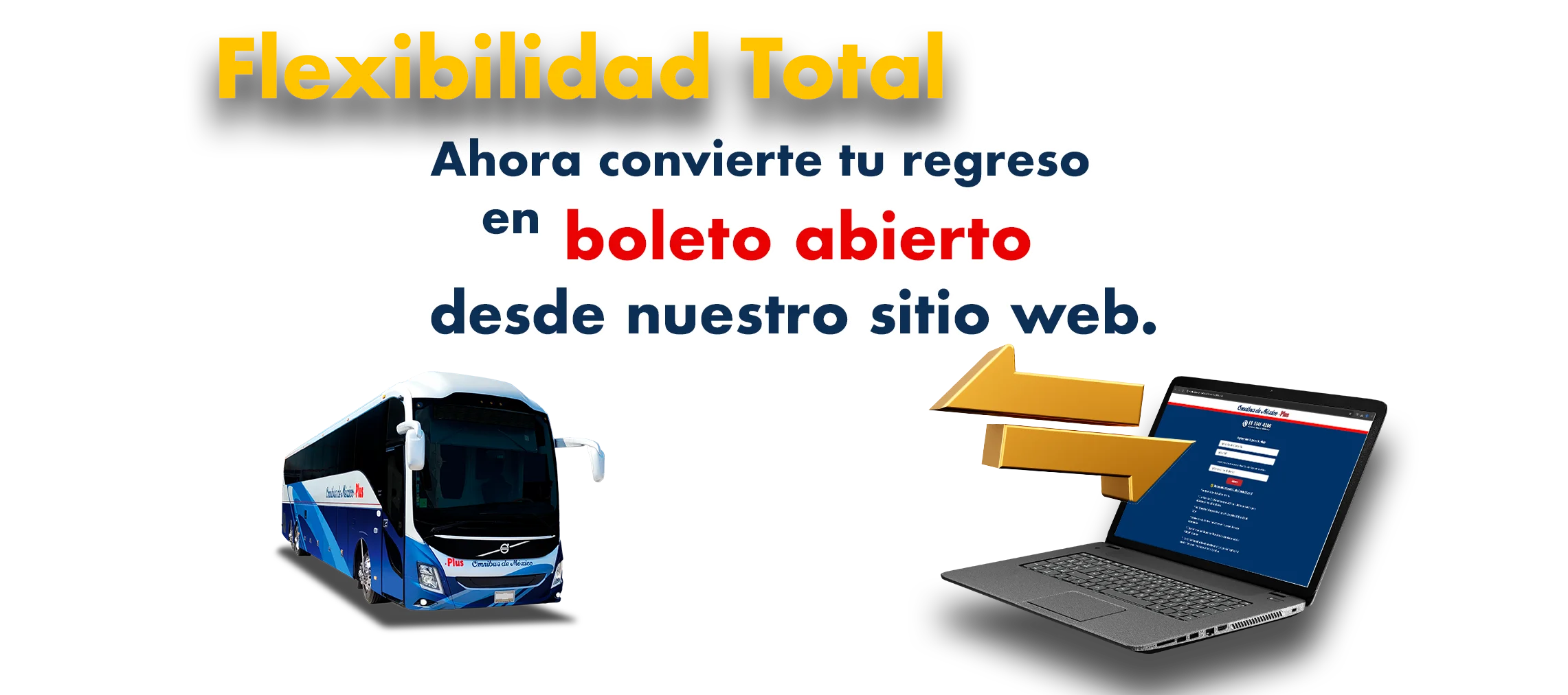 boleto de autobus omnibus de méxico con boleto abierto 