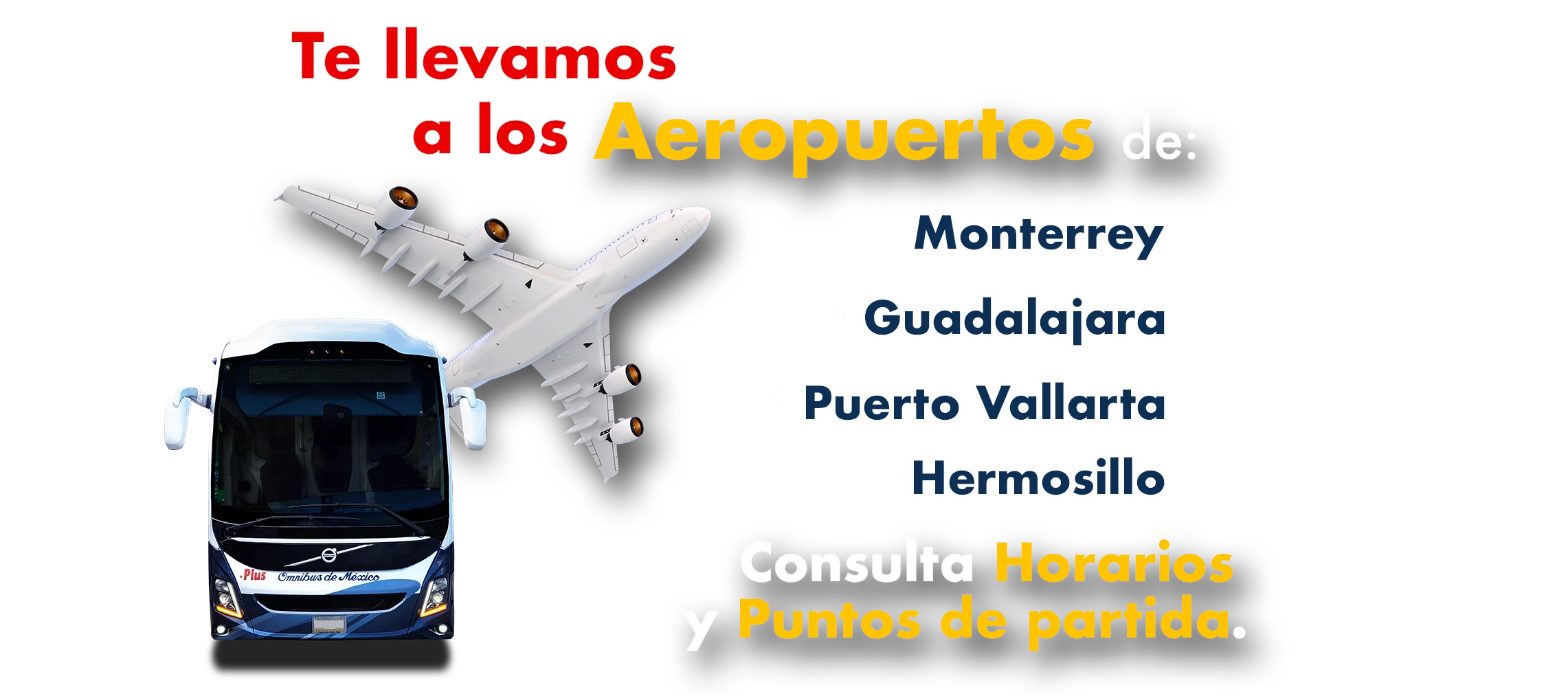 boleto de autobus al aeropuerto de monterrey guadalajara puerto vallarta y hermosillo