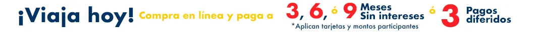 boletos de autobus a meses sin intereses