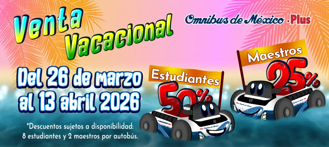 preventa vacacional estudiantes y maestros